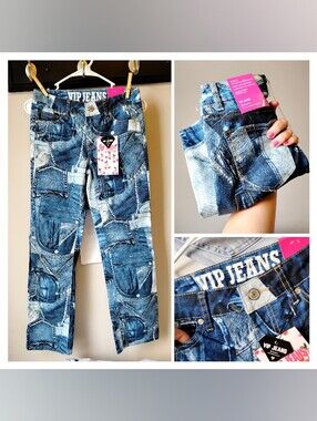 NWT Hot! Collage Combination Jeans VIP